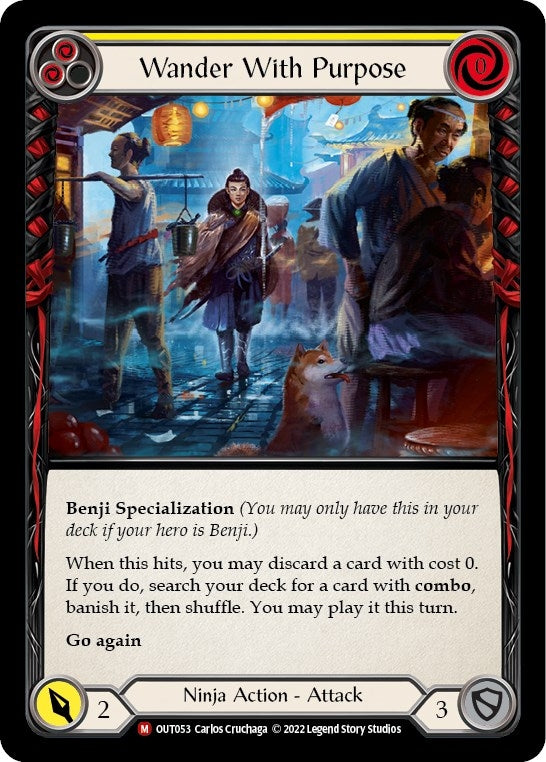 Image for Wander With Purpose (Outsiders) (OUT053) - Flesh and Blood TCG