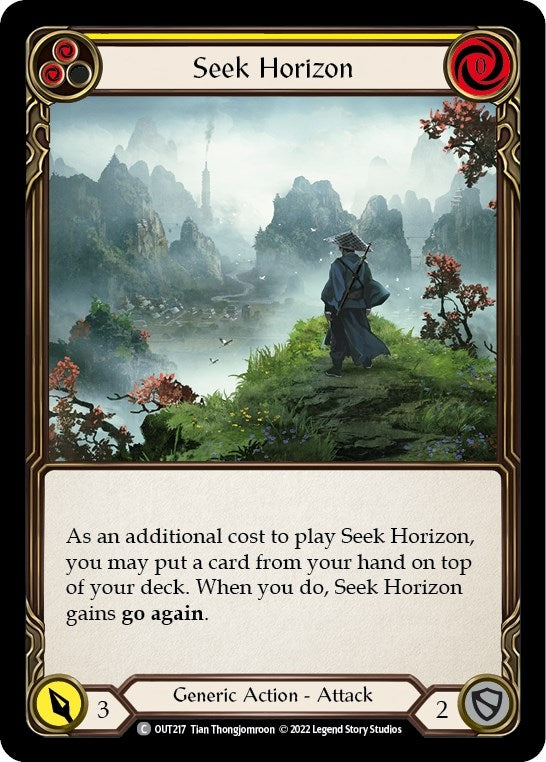 Image for Seek Horizon (Yellow) (Outsiders) (OUT217) - Flesh and Blood TCG