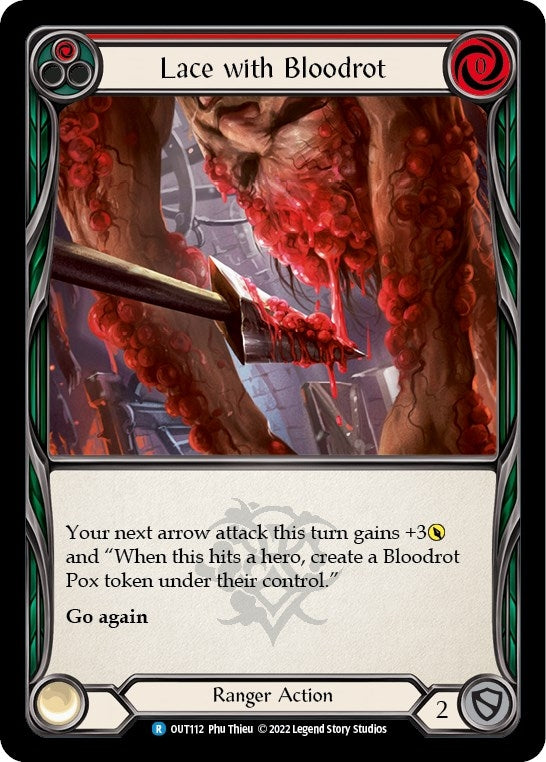 Image for Lace with Bloodrot (Red) (Outsiders) (OUT112) - Flesh and Blood TCG