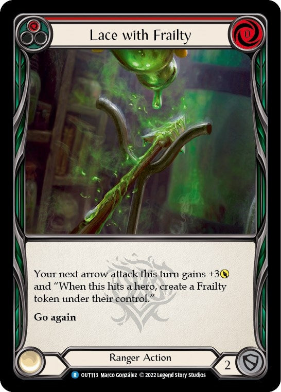 Image for Lace with Frailty (Red) (Outsiders) (OUT113) - Flesh and Blood TCG