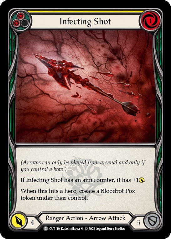 Image for Infecting Shot (Yellow) (Outsiders) (OUT119) - Flesh and Blood TCG