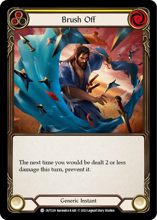 Image for Brush Off (Yellow) (Outsiders) (OUT229) - Flesh and Blood TCG