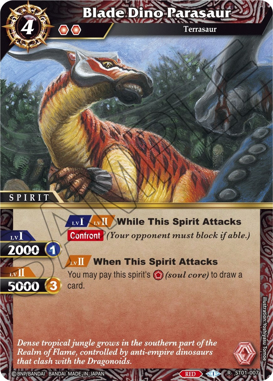 Image for Blade Dino Parasaur (Starter Deck 01: Dragon Onslaught) (ST01-007) - Battle Spirits Saga