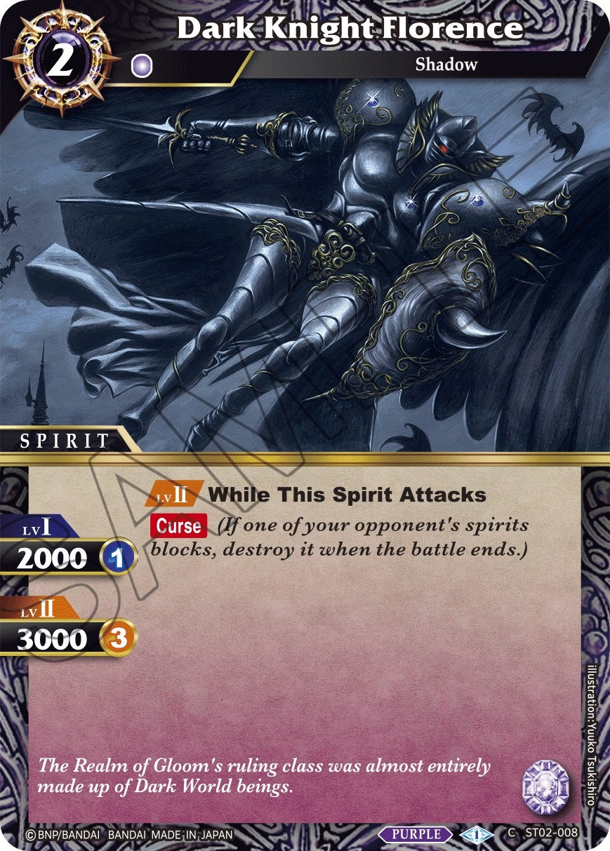 Image for Dark Knight Florence (Starter Deck 02: Call of the Curse) (ST02-008) - Battle Spirits Saga