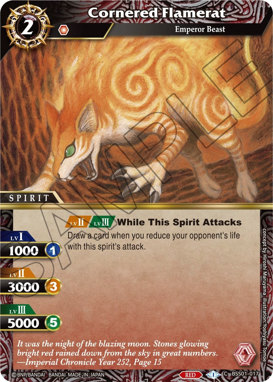 Image for Cornered Flamerat (Dawn of History) (BSS01-017) - Battle Spirits Saga