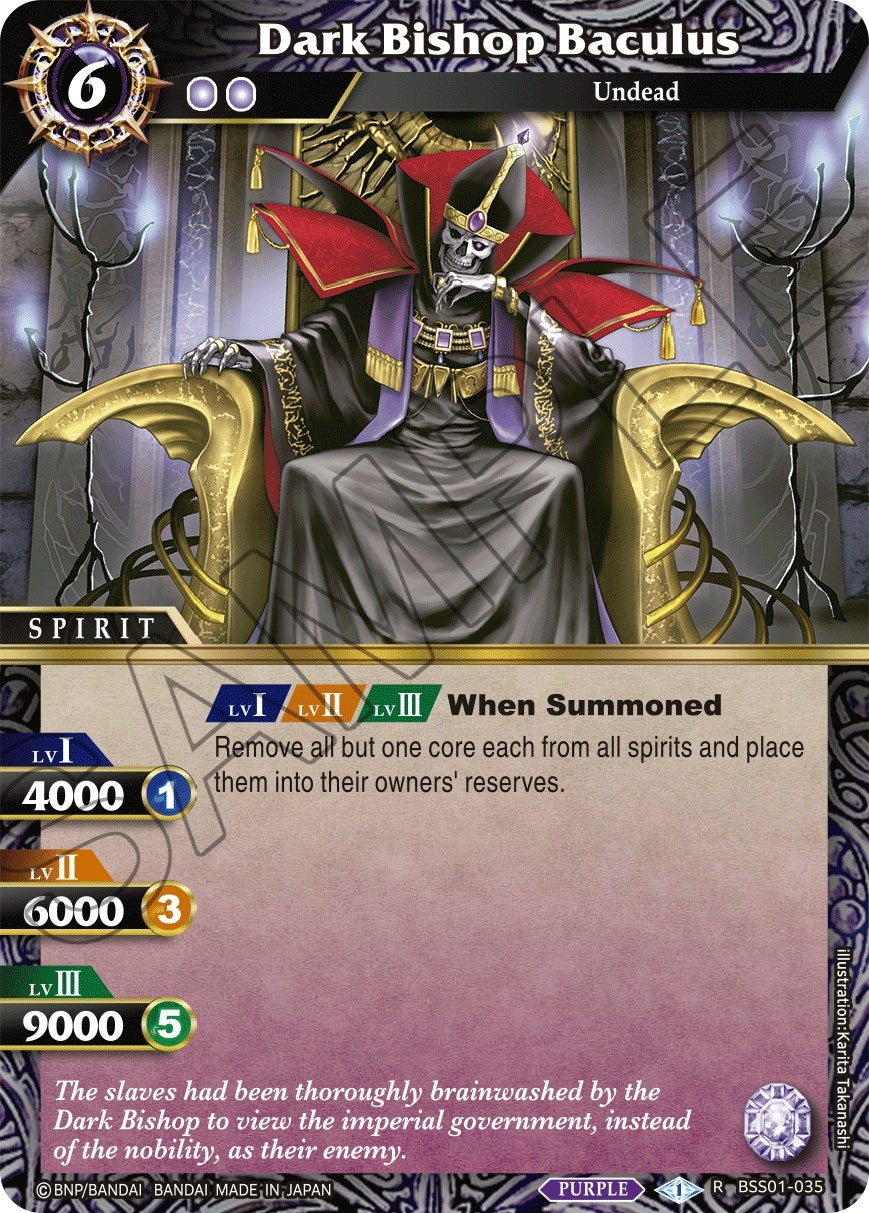 Image for Dark Bishop Baculus (Dawn of History) (BSS01-035) - Battle Spirits Saga