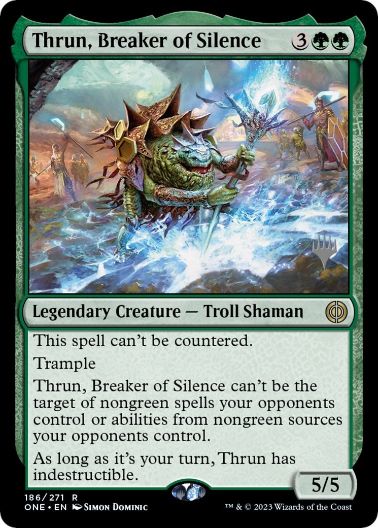 Image for Thrun, Breaker of Silence (Promo Pack: Phyrexia: All Will Be One) (186) - Magic: The Gathering