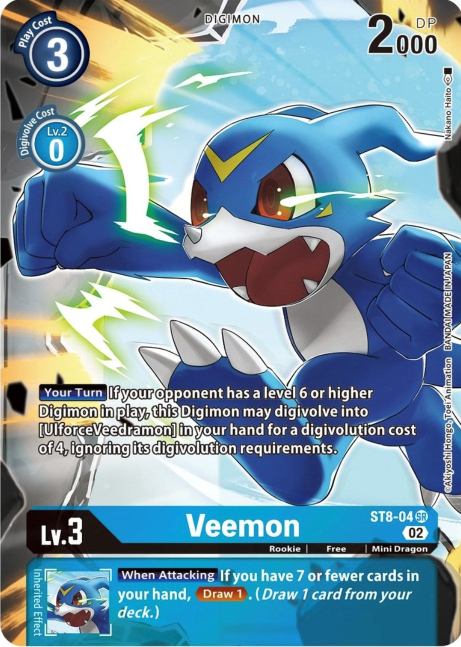 Image for Veemon (Alternate Art) (ST-14) (ST8-04 SR) - Digimon Card Game