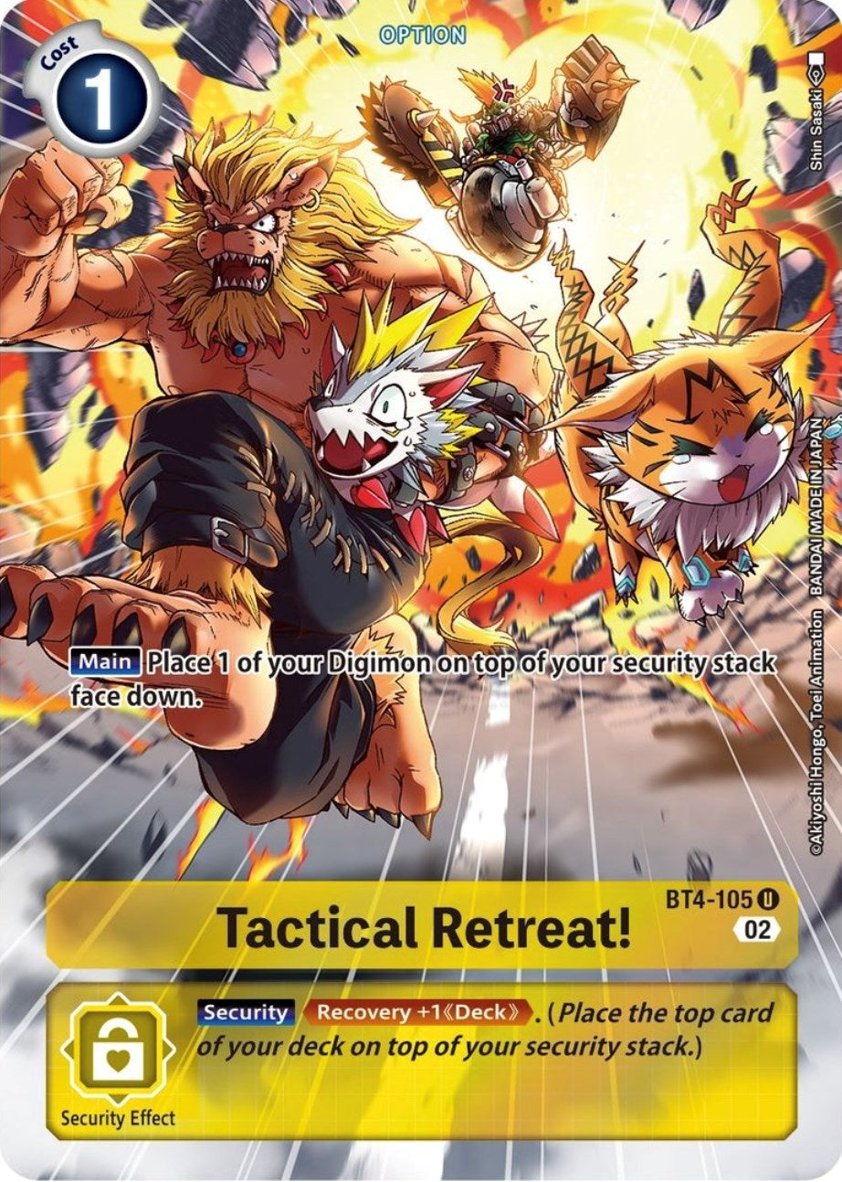 Image for Tactical Retreat! (Alternate Art) (ST-14) (BT4-105 U) - Digimon Card Game