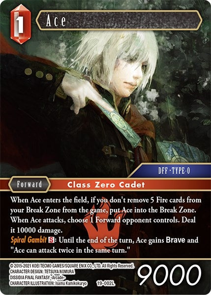 Image for Ace (From Nightmares) (19-002L) - Final Fantasy TCG