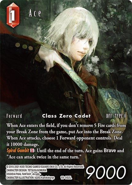 Image for Ace (Full Art) (From Nightmares) (19-002L) - Final Fantasy TCG