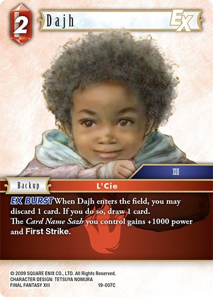 Image for Dajh EX (From Nightmares) (19-007C) - Final Fantasy TCG