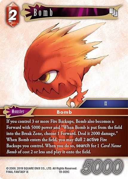 Image for Bomb (From Nightmares) (19-009C) - Final Fantasy TCG