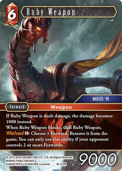 Image for Ruby Weapon (From Nightmares) (19-015R) - Final Fantasy TCG