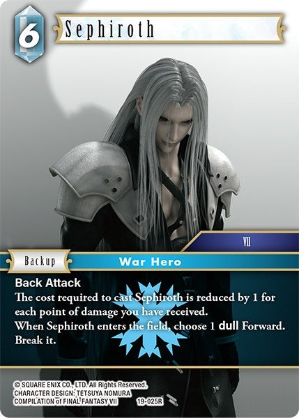 Image for Sephiroth (From Nightmares) (19-025R) - Final Fantasy TCG