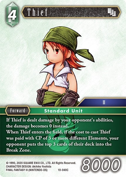 Image for Thief (From Nightmares) (19-040C) - Final Fantasy TCG