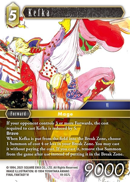 Image for Kefka (From Nightmares) (19-057L) - Final Fantasy TCG