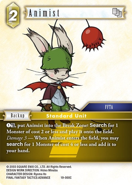 Image for Animist (From Nightmares) (19-060C) - Final Fantasy TCG