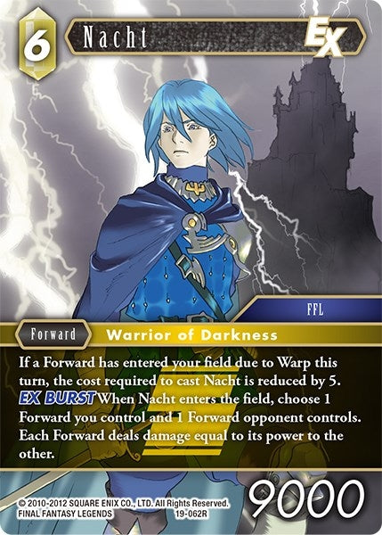 Image for Nacht EX (From Nightmares) (19-062R) - Final Fantasy TCG