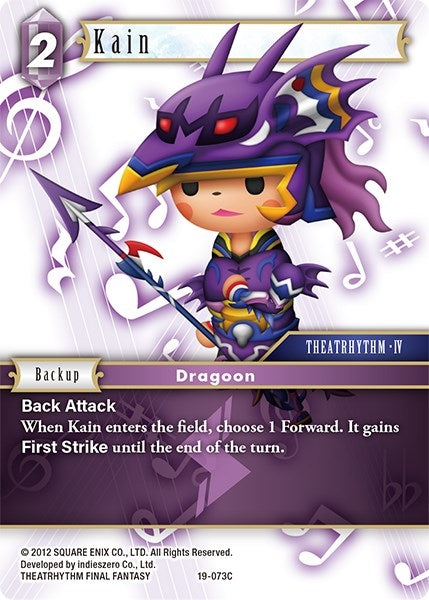 Image for Kain (From Nightmares) (19-073C) - Final Fantasy TCG