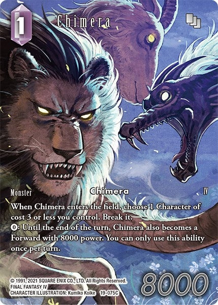Image for Chimera (Full Art) (From Nightmares) (19-075C) - Final Fantasy TCG