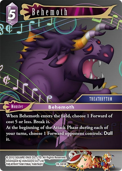 Image for Behemoth (19-081R) (From Nightmares) (19-081R) - Final Fantasy TCG