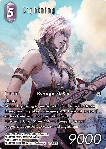 Image for Lightning (19-082H) (Full Art) (From Nightmares) (19-082H) - Final Fantasy TCG