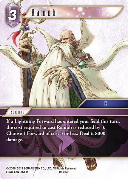 Image for Ramuh (From Nightmares) (19-083R) - Final Fantasy TCG