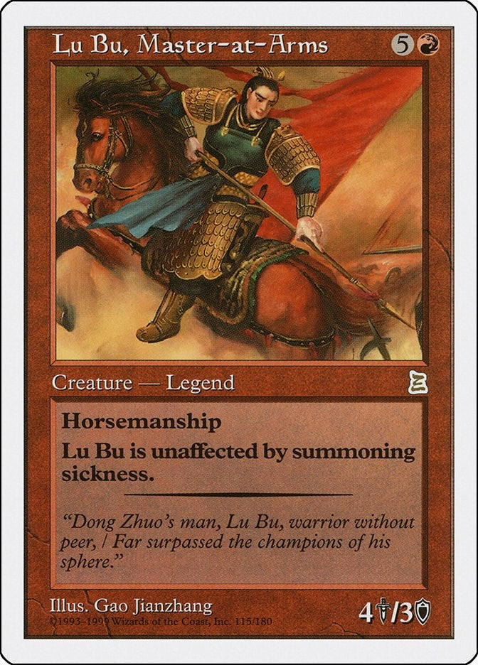 Image for Lu Bu, Master-at-Arms (Portal Three Kingdoms) (115) - Magic: The Gathering