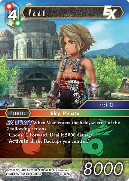 Image for Vaan EX (From Nightmares) (19-107C) - Final Fantasy TCG