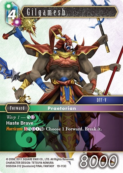 Image for Gilgamesh (From Nightmares) (19-113C) - Final Fantasy TCG
