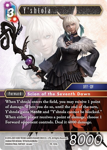 Image for Y'shtola (From Nightmares) (19-124L) - Final Fantasy TCG