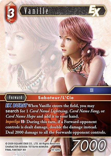 Image for Vanille EX (From Nightmares) (19-129S) - Final Fantasy TCG