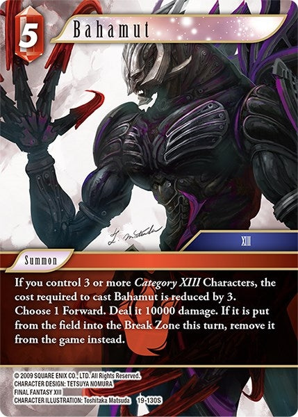 Image for Bahamut (From Nightmares) (19-130S) - Final Fantasy TCG
