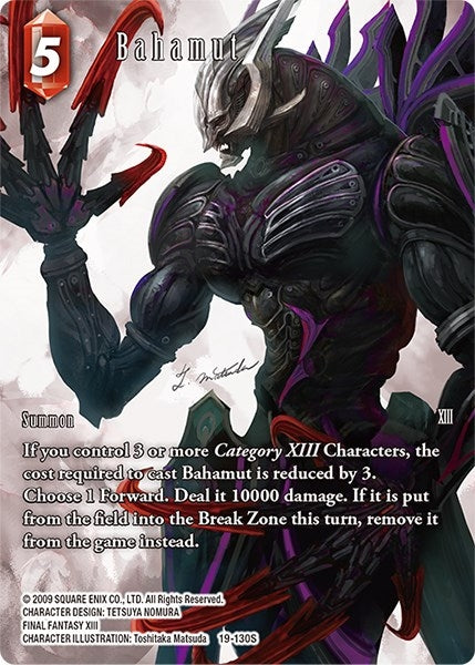 Image for Bahamut (Full Art) (From Nightmares) (19-130S) - Final Fantasy TCG
