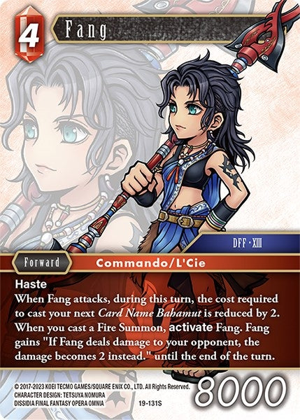 Image for Fang (From Nightmares) (19-131S) - Final Fantasy TCG
