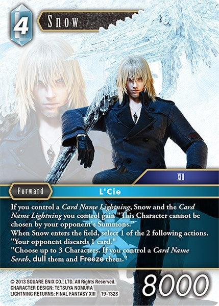 Image for Snow (19-132S) (From Nightmares) (19-132S) - Final Fantasy TCG