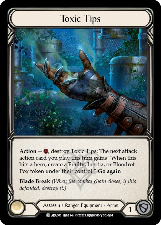 Image for Toxic Tips (Blitz Deck: Outsiders - Arakni) (ARA005) - Flesh and Blood TCG