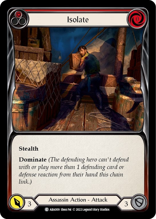 Image for Isolate (Red) (Blitz Deck: Outsiders - Arakni) (ARA009) - Flesh and Blood TCG