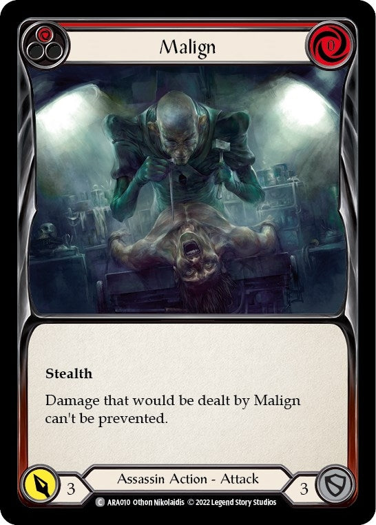 Image for Malign (Red) (Blitz Deck: Outsiders - Arakni) (ARA010) - Flesh and Blood TCG