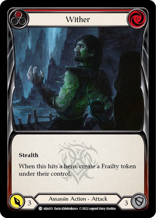Image for Wither (Red) (Blitz Deck: Outsiders - Arakni) (ARA013) - Flesh and Blood TCG