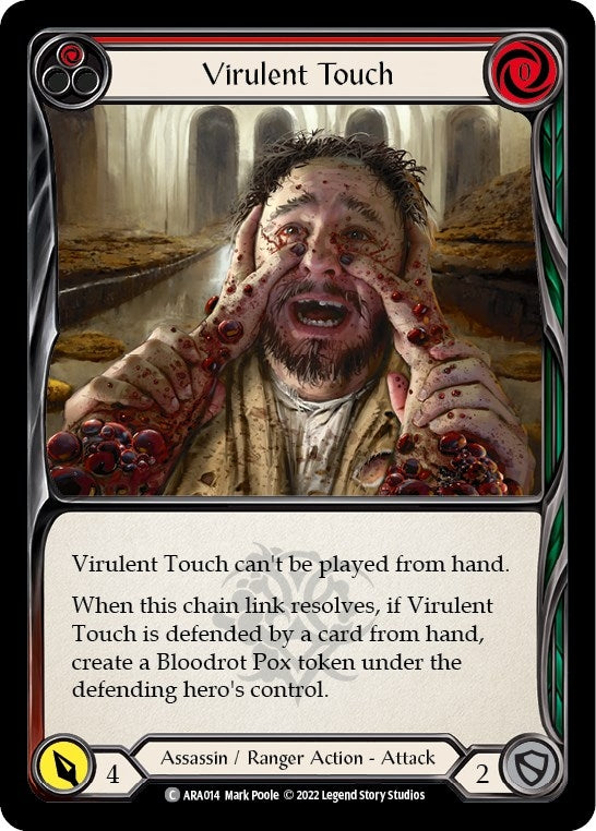 Image for Virulent Touch (Red) (Blitz Deck: Outsiders - Arakni) (ARA014) - Flesh and Blood TCG