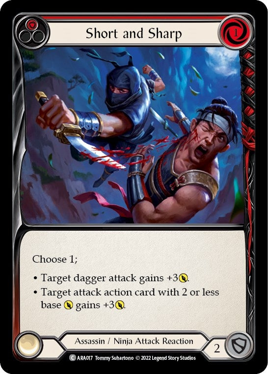 Image for Short and Sharp (Red) (Blitz Deck: Outsiders - Arakni) (ARA017) - Flesh and Blood TCG