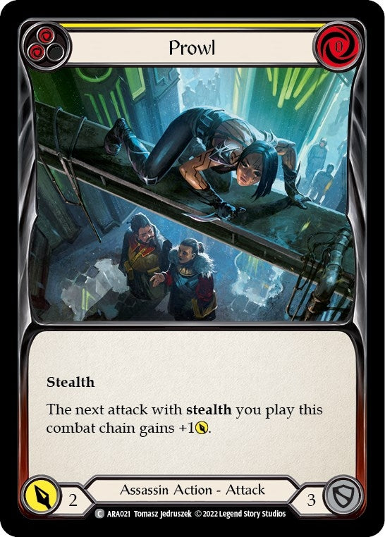 Image for Prowl (Yellow) (Blitz Deck: Outsiders - Arakni) (ARA021) - Flesh and Blood TCG