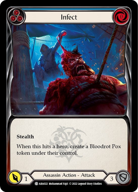 Image for Infect (Blue) (Blitz Deck: Outsiders - Arakni) (ARA022) - Flesh and Blood TCG
