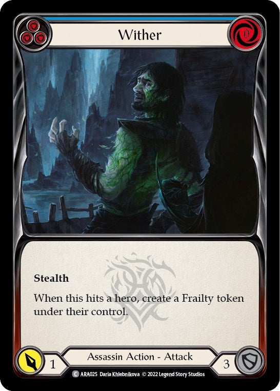 Image for Wither (Blue) (Blitz Deck: Outsiders - Arakni) (ARA025) - Flesh and Blood TCG