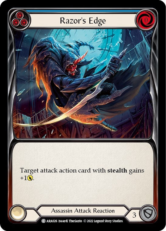 Image for Razor's Edge (Blue) (Blitz Deck: Outsiders - Arakni) (ARA026) - Flesh and Blood TCG