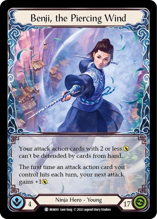 Image for Benji, the Piercing Wind (Blitz Deck: Outsiders - Benji) (BEN001) - Flesh and Blood TCG