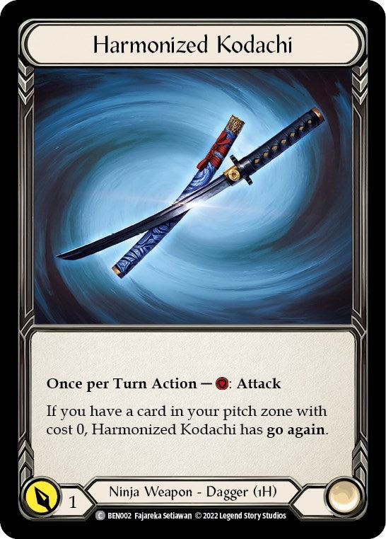 Image for Harmonized Kodachi (Blitz Deck: Outsiders - Benji) (BEN002) - Flesh and Blood TCG