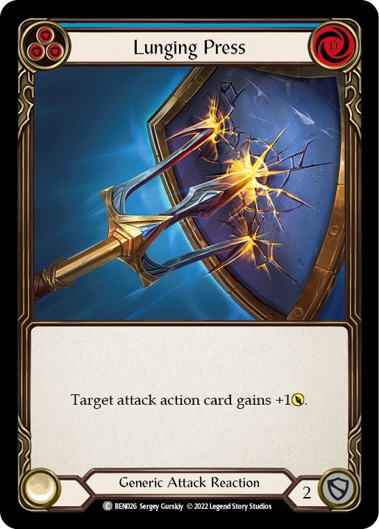 Image for Lunging Press (Blitz Deck: Outsiders - Benji) (BEN026) - Flesh and Blood TCG